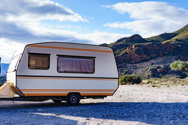 istock Caravan trailer in Sierra Alhamilla, Spain 1291374951