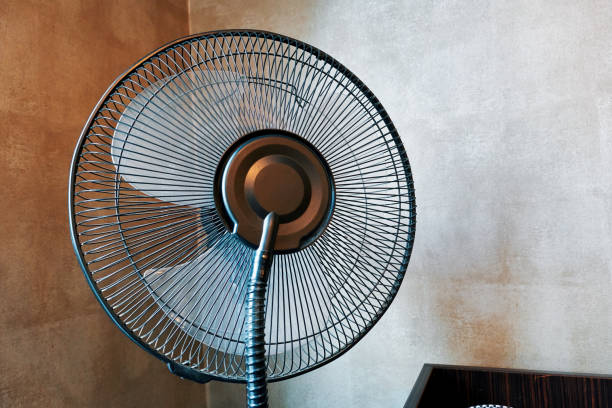 istock Big air conditioner fan in the room 1291386258