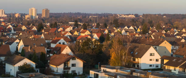 istock Egelsbach in Hesse Germany from above 1291387128
