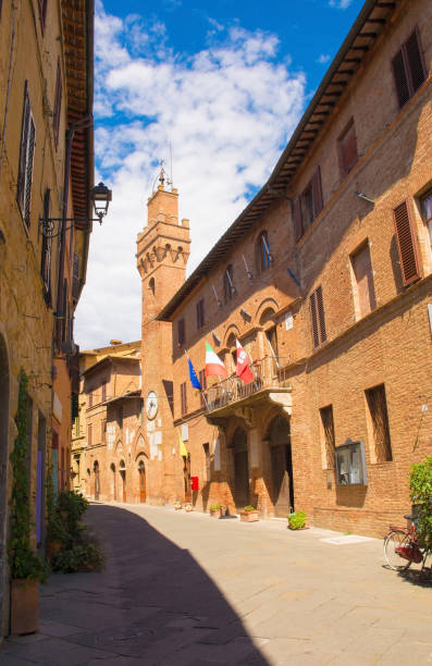 istock High Street in Buonconvento 1291390351