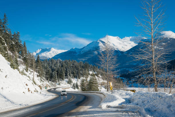 istock Highway in Whistler during winter 1291405673
