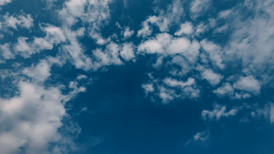 Blue sky with clouds background