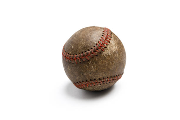 istock Vintage Baseball Isolated on a White Background 1291408627