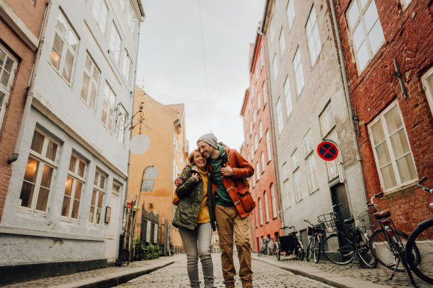 city love - white denmark nordic countries winter imagens e fotografias de stock