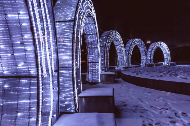 istock New Year's Arch illumination rings magic glow welcome winter 1291417501