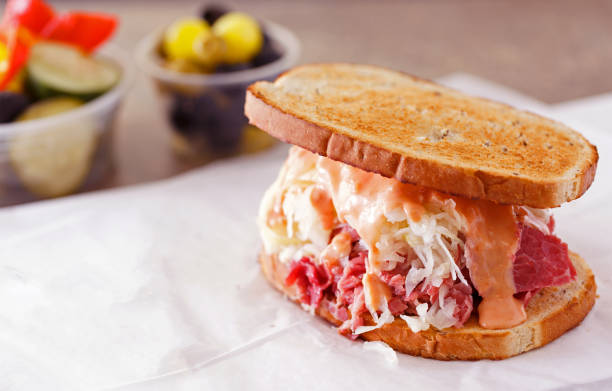 istock Classic Reuben sandwich with copy space 1291419602