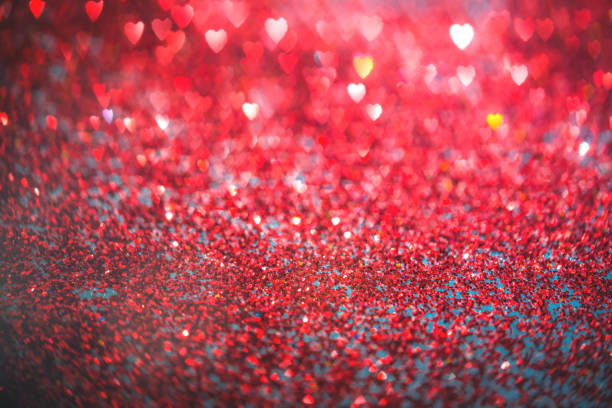 istock Abstract red heart glitter light bokeh holiday party background 1291421377