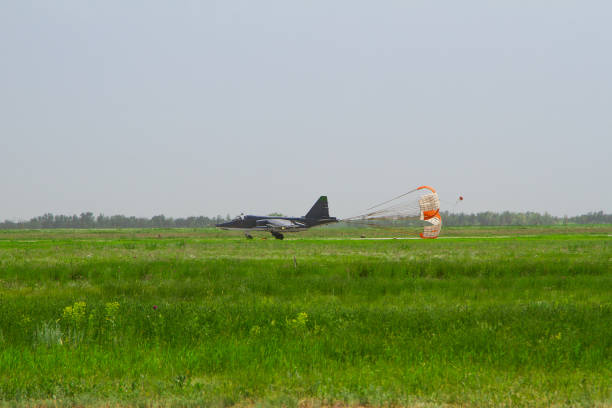 istock Military aircraft takes off 1291426236