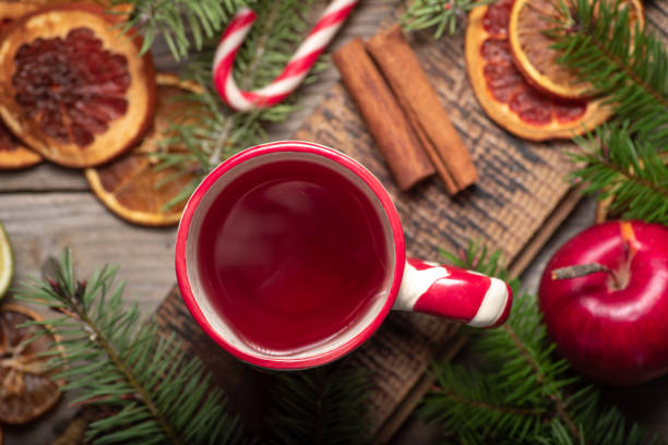 istock Winter warm cup of tea with dried fruit and cinnamon 1291427228