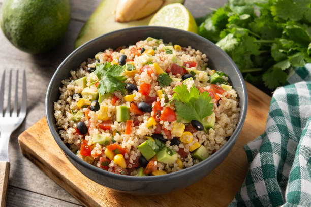 istock Mexican salad with quinoa in bowl 1291427362