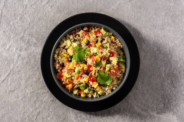 istock Mexican salad with quinoa in bowl 1291427414