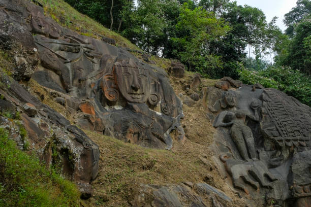 Unakoti in Tripura. India. stock photo