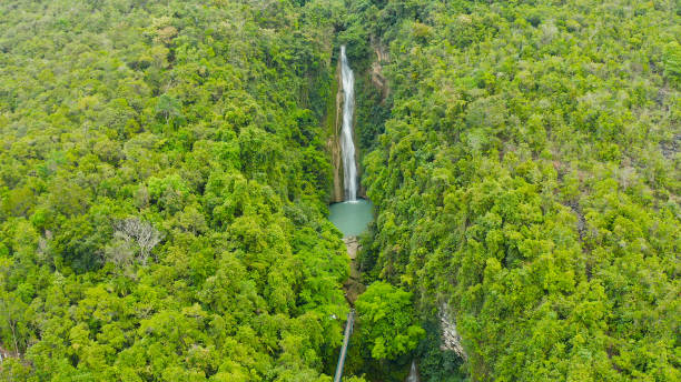 istock Beautiful tropical waterfall Philippines, Cebu 1291433391