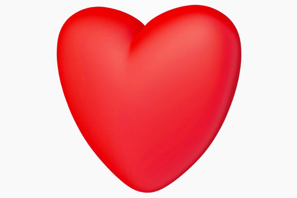 istock One red heart isolated on white background. 3d rendering 1291434354