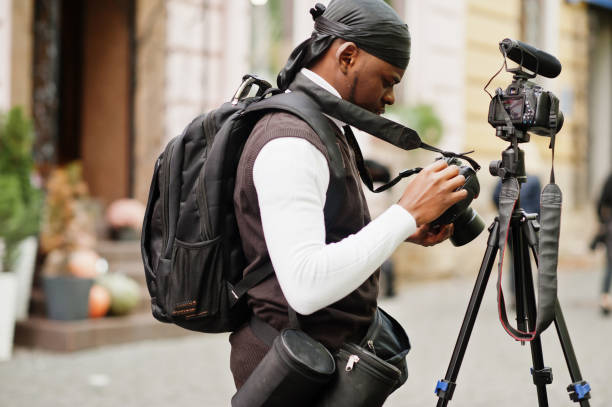 vidéaste africain professionnel - do rag photos et images de collection