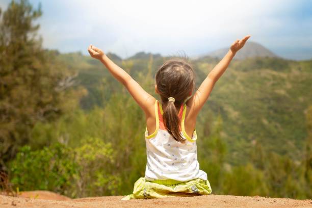 istock People happy in nature. Active children. 1291445529