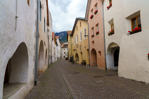 Glorenza, or Glurns, Bolzano, Trentino Alto Adige, Italy: historic city in the Venosta valley.