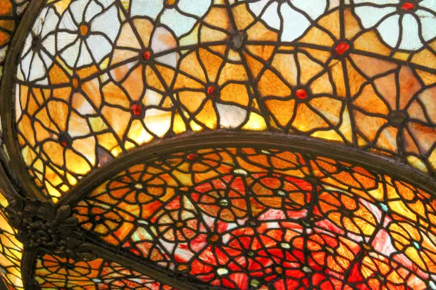 Photo of stained glass dome