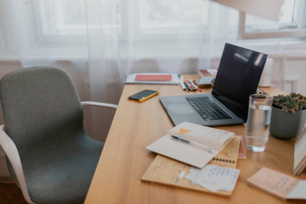 istock A Shot of an Empty Home Office 1291476435