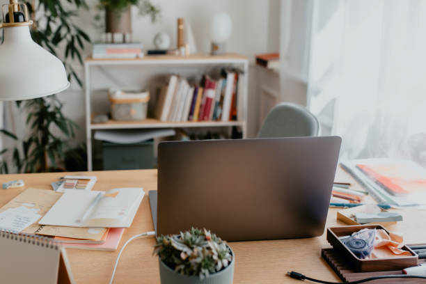 istock A Shot of an Empty Home Office 1291476439