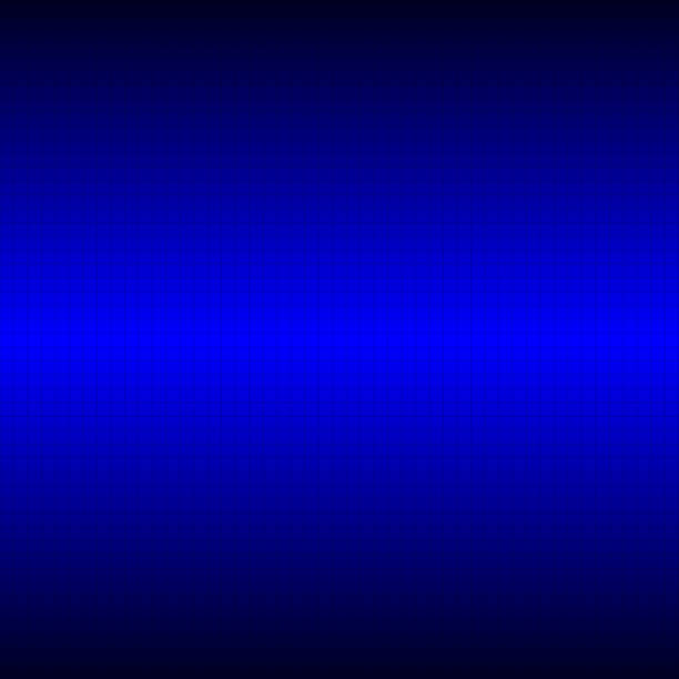Matrix In Matrix Pattern On Shiny Blue Background Stock