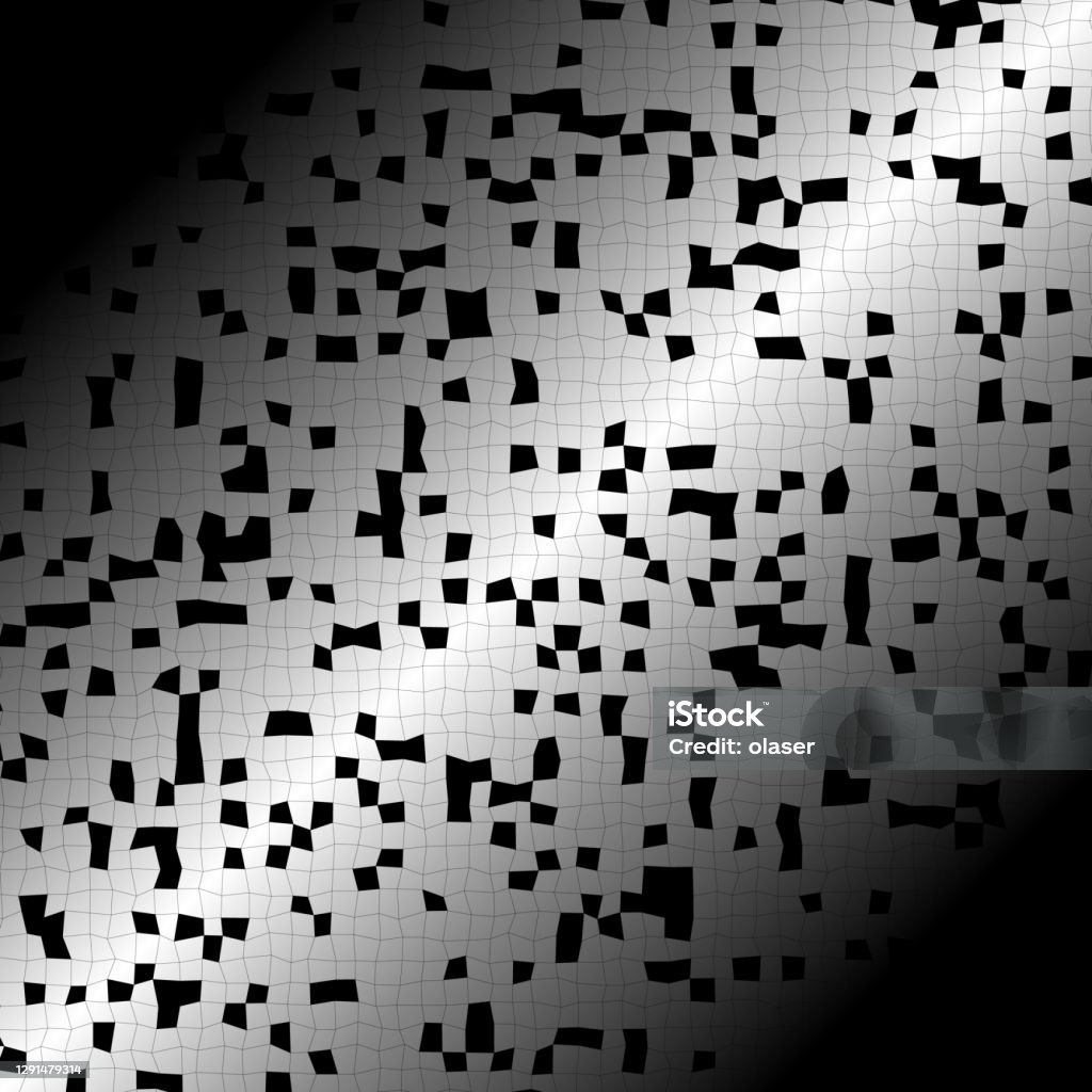 Missing Pattern Square Box Abstract Uneven Silver Matrix Pattern Squares Missing As Seen Through ...