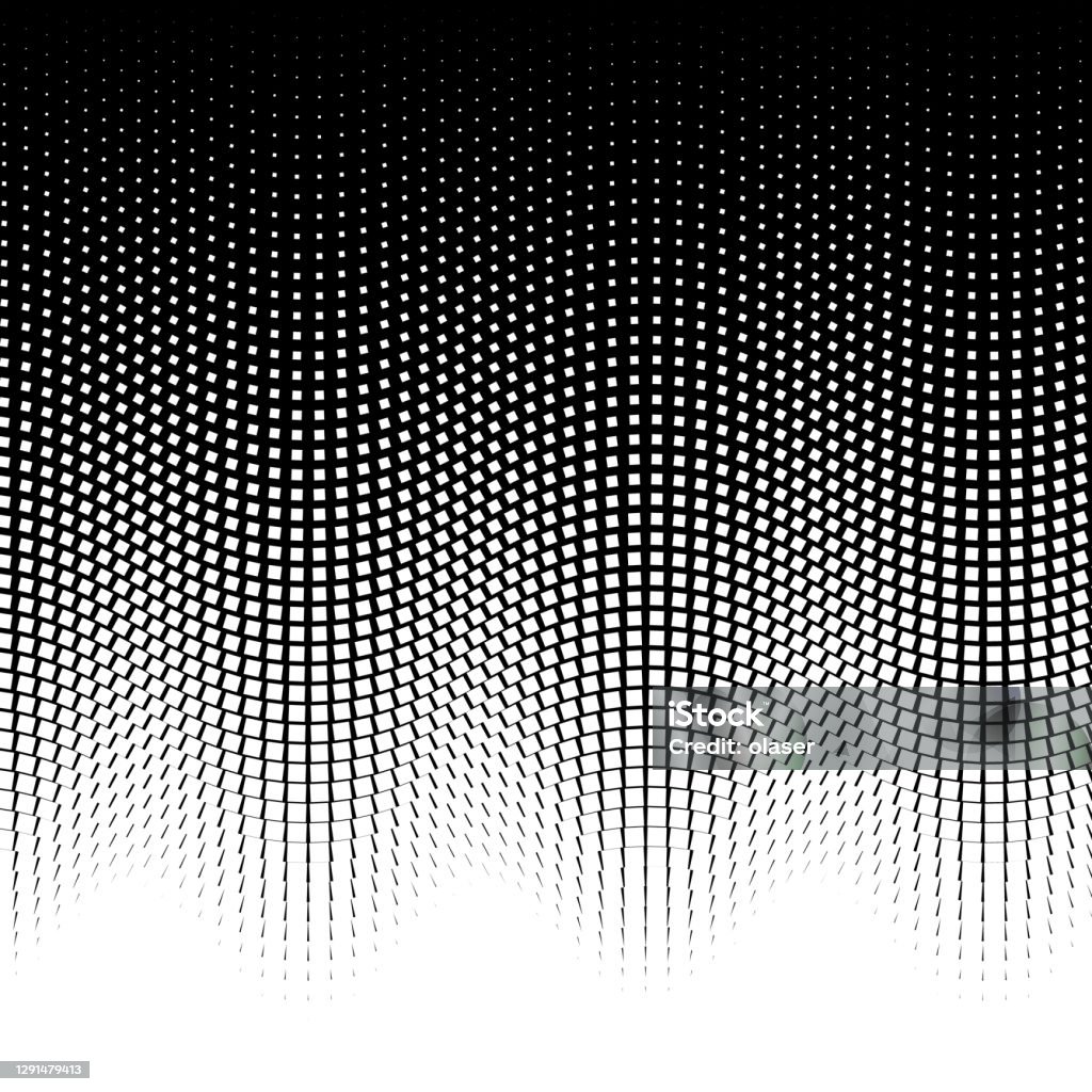 Solid Squares In Fading Wave Pattern Stock Illustration - Download ...