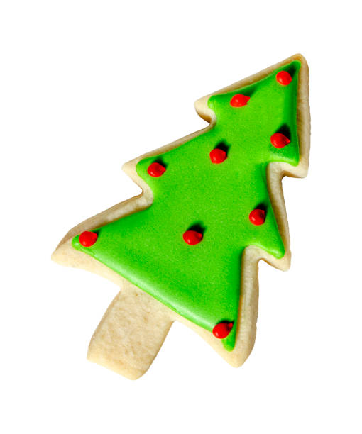 istock Christmas Tree: Iced Christmas Cookie Isolated against a white background 1291479914