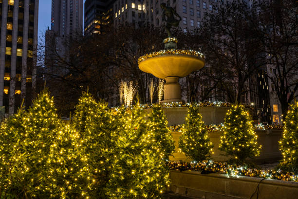 istock Christmas decorations in the city 1291485808