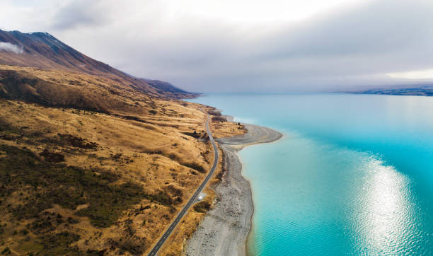 istock Road heading to Mt Cook. 1291499815