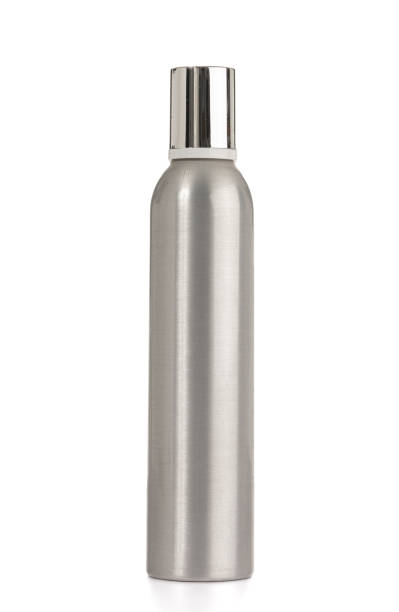 istock Brushed metal cosmetic bottle 1291500744