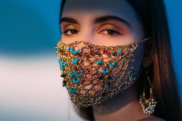 istock pandemic beauty diy accessory woman chain mask 1291506621