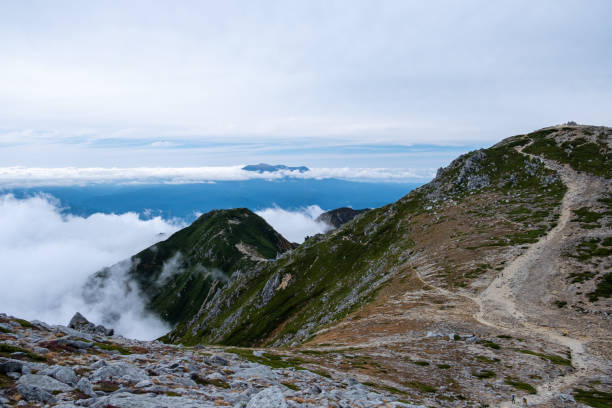 istock Hiking trail at Kiso Mountain Range in Nagano 1291523475