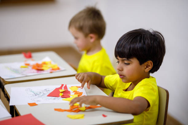 children at preschool