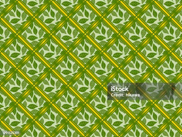 Vector Leaf Using Grid Leaf And Diagonal Grid Pattern Stock Illustration - Download Image Now ...