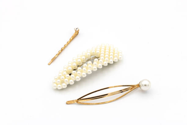 istock Luxury hair clips on white isolated background. 1291531860