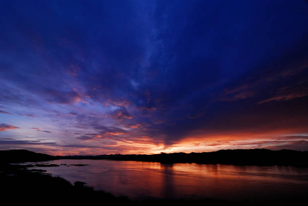 istock Beautiful landscape sunset nature background Mountains and sky twilight 1291533842