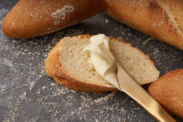 istock bread and butter, nutritious breakfast sandwich French baguette 1291540387