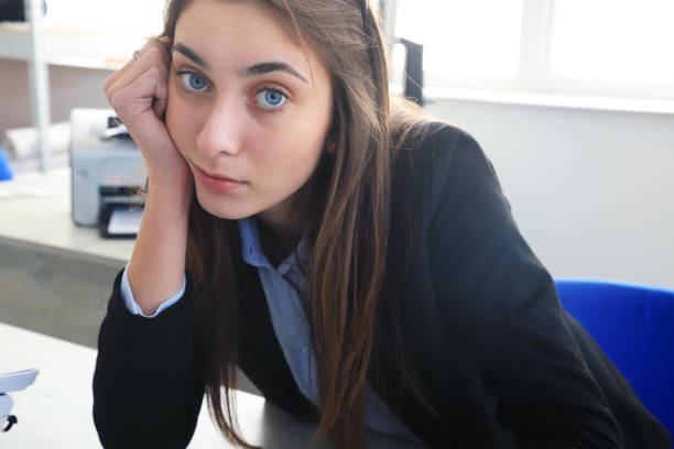 istock Tired business woman 1291546457