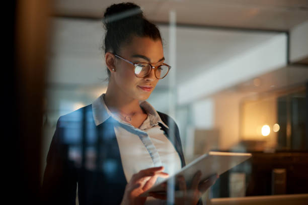 istock Technology allows her to move forward in leaps and bounds 1291547909
