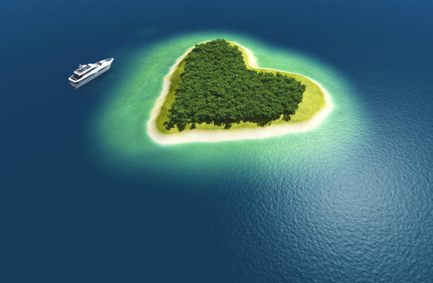 istock Heart in the sea. 1291549273
