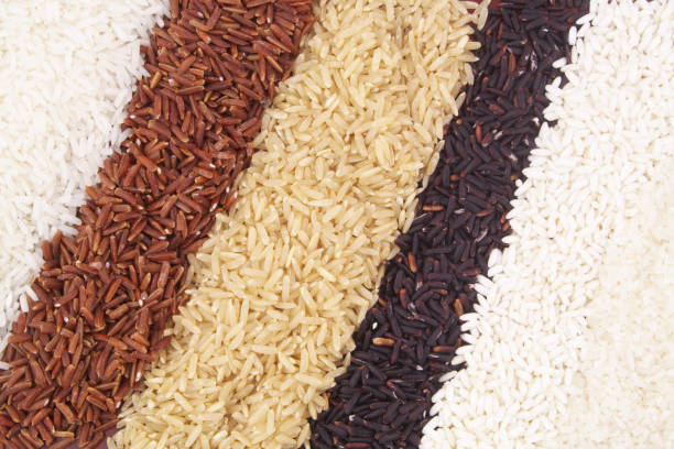 istock Different kinds of rice close up 1291551679