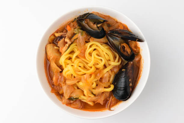 Spicy seafood noodles
