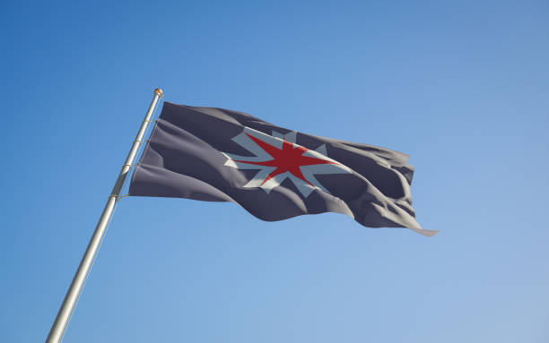 Hokkaido Japan prefecture low angle flag