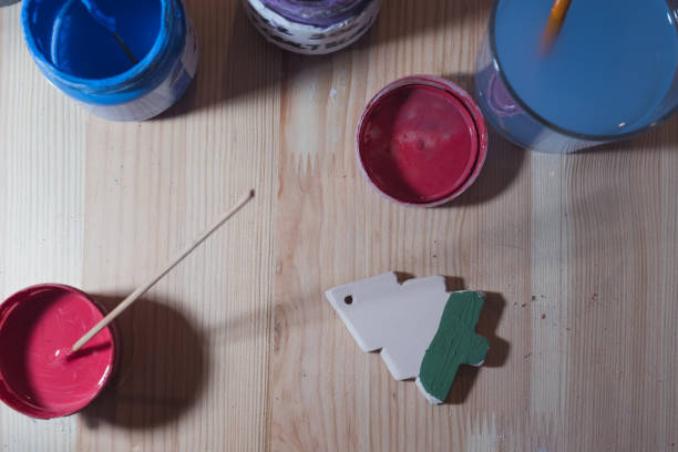 New year preparations of a ceramic artist.