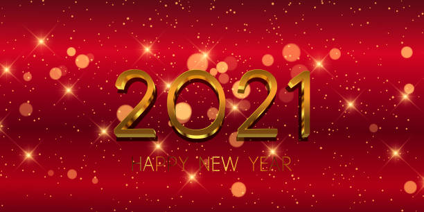 istock Red and gold Happy New Year banner 0312 1291570503