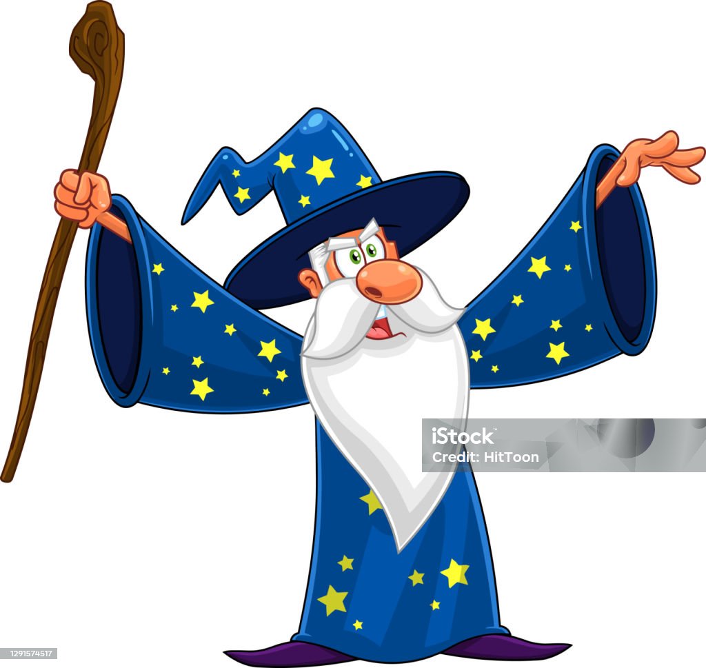 Ilustración de Personaje De Dibujos Animados Del Viejo Mago Con Un Bastón Haciendo Magia y más Vectores Libres de Derechos de Adulto - iStock Ilustración de Personaje De Dibujos Animados Del Viejo Mago Con Un Bastón Haciendo Magia y más Vectores Libres de Derechos de Adulto - iStock