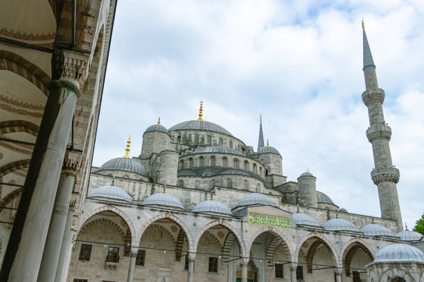 istock Domes and minarets of Blue Mosque 1291575250