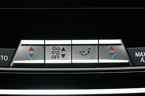 Control Panel Car Car Dashboard Control Panel Buttons Close Up Stock Photo - Download ...