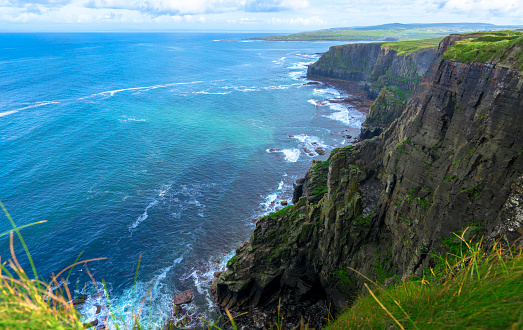 Cliffs of Moher walking trail in Ireland